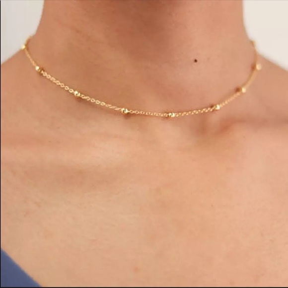 3/$30 💛 Gold Beaded Choker Necklace - Picture 2 of 6